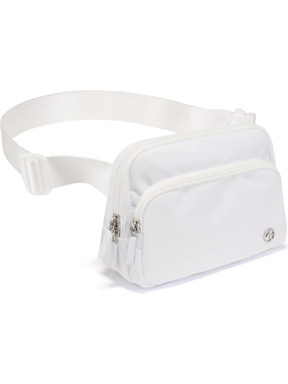 Stylish Nylon Crossbody Belt Bag, 6-Pocket Adjustable Sling Fanny Pack for